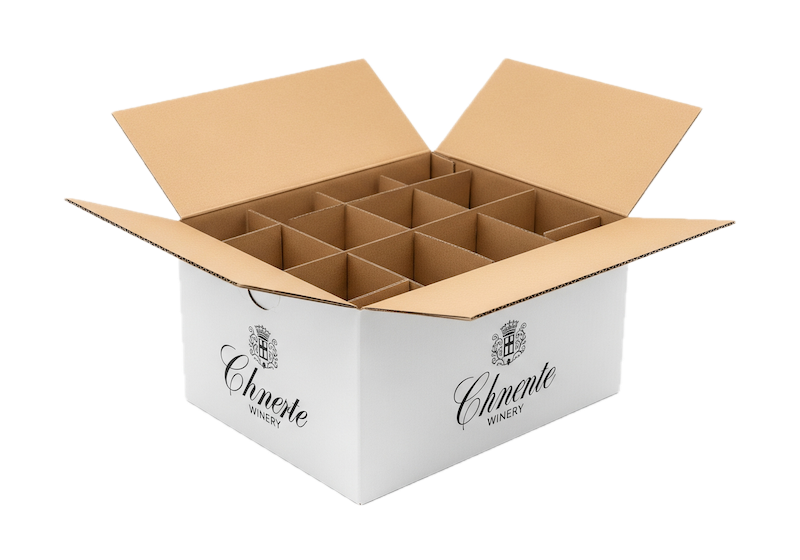 Wine Box with Partitions